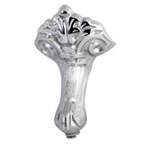 Aqua Eden NHVCTZB1 4-Piece (Set) Bourbon Brass Tub Feet, Polished Chrome