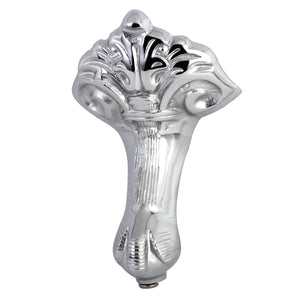 Aqua Eden NHVCTZB1 4-Piece (Set) Bourbon Brass Tub Feet, Polished Chrome