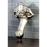 Aqua Eden NHVCTZB8 4-Piece (Set) Bourbon Brass Tub Feet, Brushed Nickel