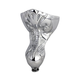 Aqua Eden NHVCTZT1 4-Piece (Set) Tudor Brass Tub Feet, Polished Chrome