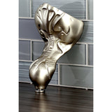 Aqua Eden NHVCTZT8 4-Piece (Set) Tudor Brass Tub Feet, Brushed Nickel