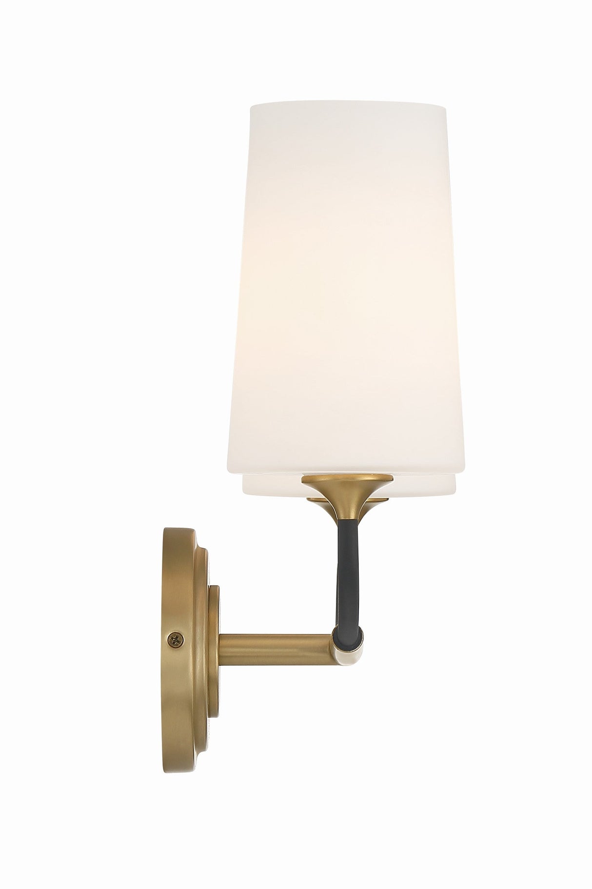 Niles 2 Light Black Forged + Modern Gold Sconce NIL-70012-BF-MG