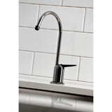 Water Onyx NK6190 Single-Handle 1-Hole Deck Mount Water Filtration Faucet, Black Stainless Steel