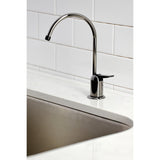 Water Onyx NK6190 Single-Handle 1-Hole Deck Mount Water Filtration Faucet, Black Stainless Steel