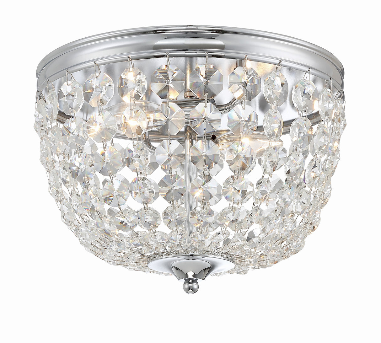 Nola 2 Light Black Forged Flush Mount NOL-312-BF-CL-MWP