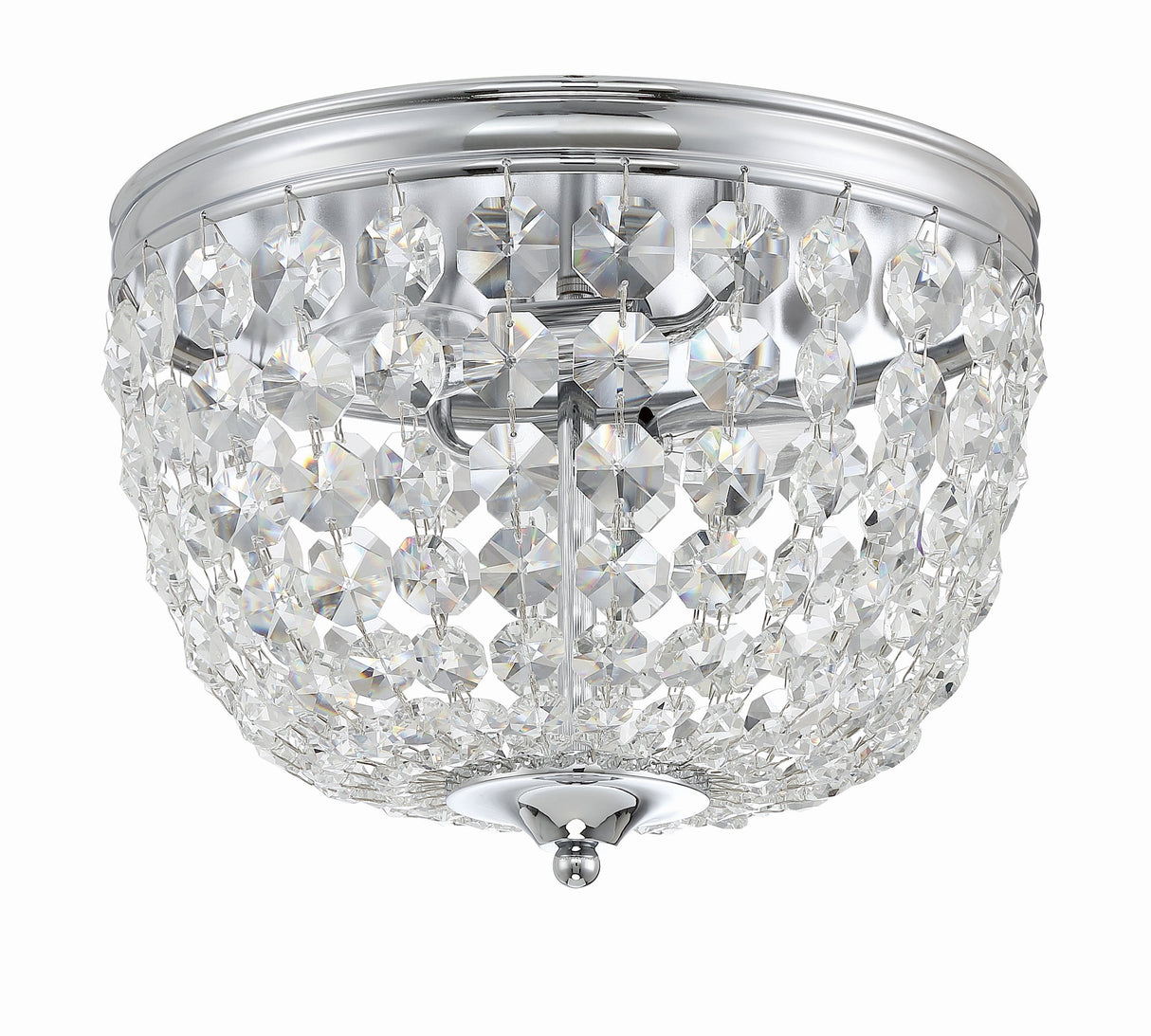 Nola 2 Light Black Forged Flush Mount NOL-312-BF-CL-MWP