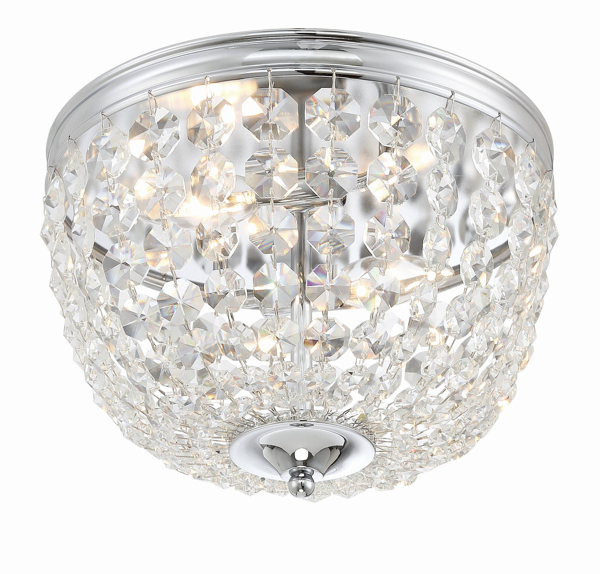 Nola 2 Light Black Forged Flush Mount NOL-312-BF-CL-MWP