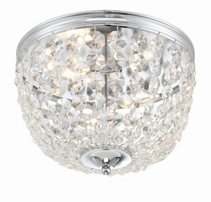 Nola 2 Light Black Forged Flush Mount NOL-312-BF-CL-MWP