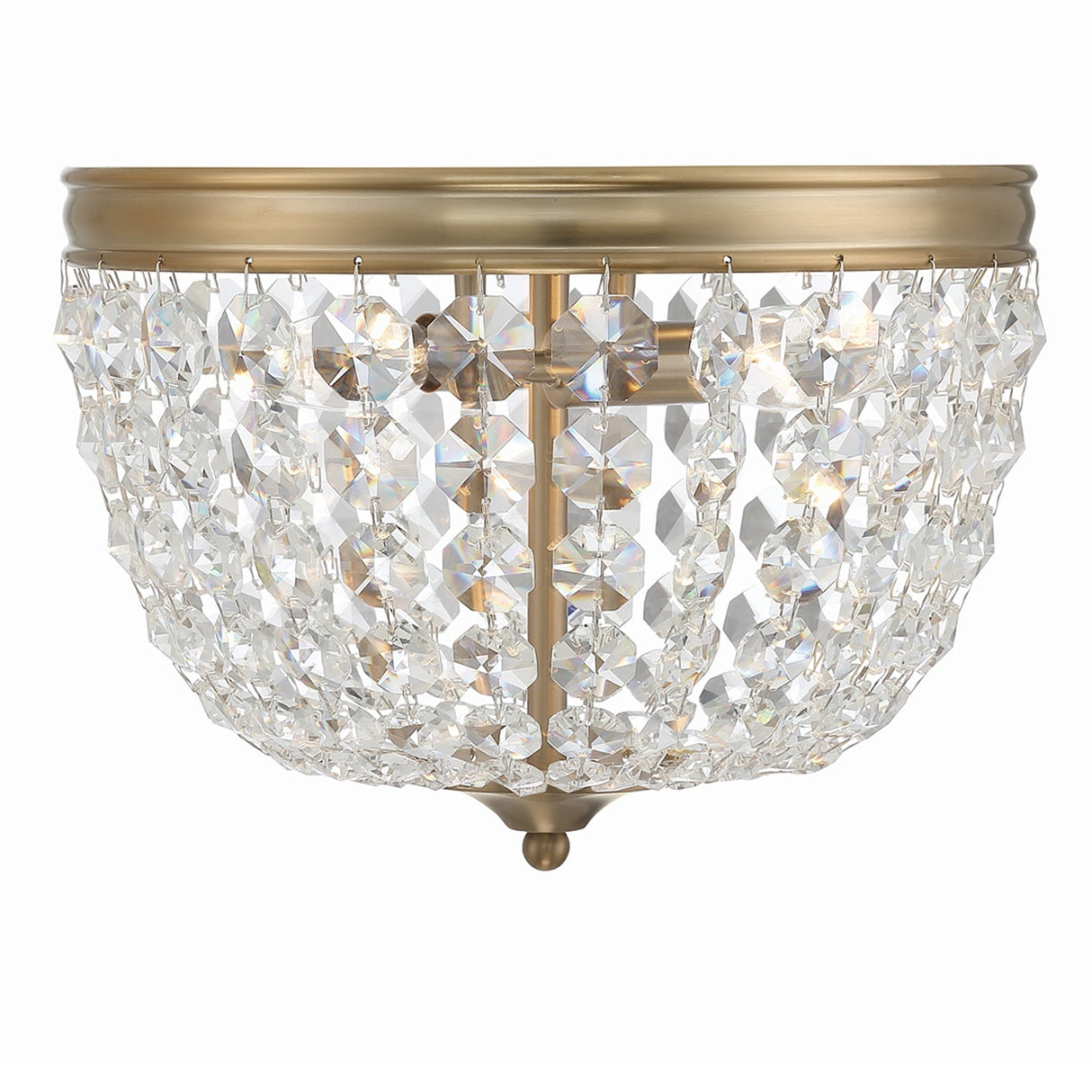 Nola 2 Light Black Forged Flush Mount NOL-312-BF-CL-MWP