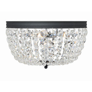 Nola 3 Light Black Forged Flush Mount NOL-314-BF-CL-MWP