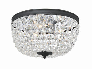 Nola 3 Light Black Forged Flush Mount NOL-314-BF-CL-MWP