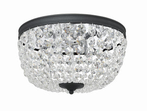 Nola 3 Light Black Forged Flush Mount NOL-314-BF-CL-MWP