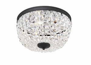 Nola 3 Light Black Forged Flush Mount NOL-314-BF-CL-MWP