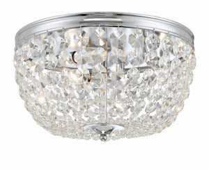 Nola 3 Light Black Forged Flush Mount NOL-314-BF-CL-MWP