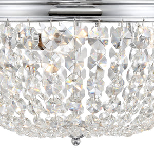 Nola 3 Light Black Forged Flush Mount NOL-314-BF-CL-MWP