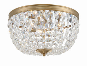 Nola 3 Light Black Forged Flush Mount NOL-314-BF-CL-MWP