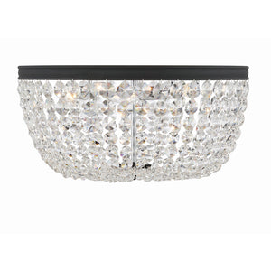 Nola 5 Light Black Forged Flush Mount NOL-320-BF-CL-MWP