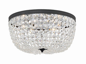 Nola 5 Light Black Forged Flush Mount NOL-320-BF-CL-MWP