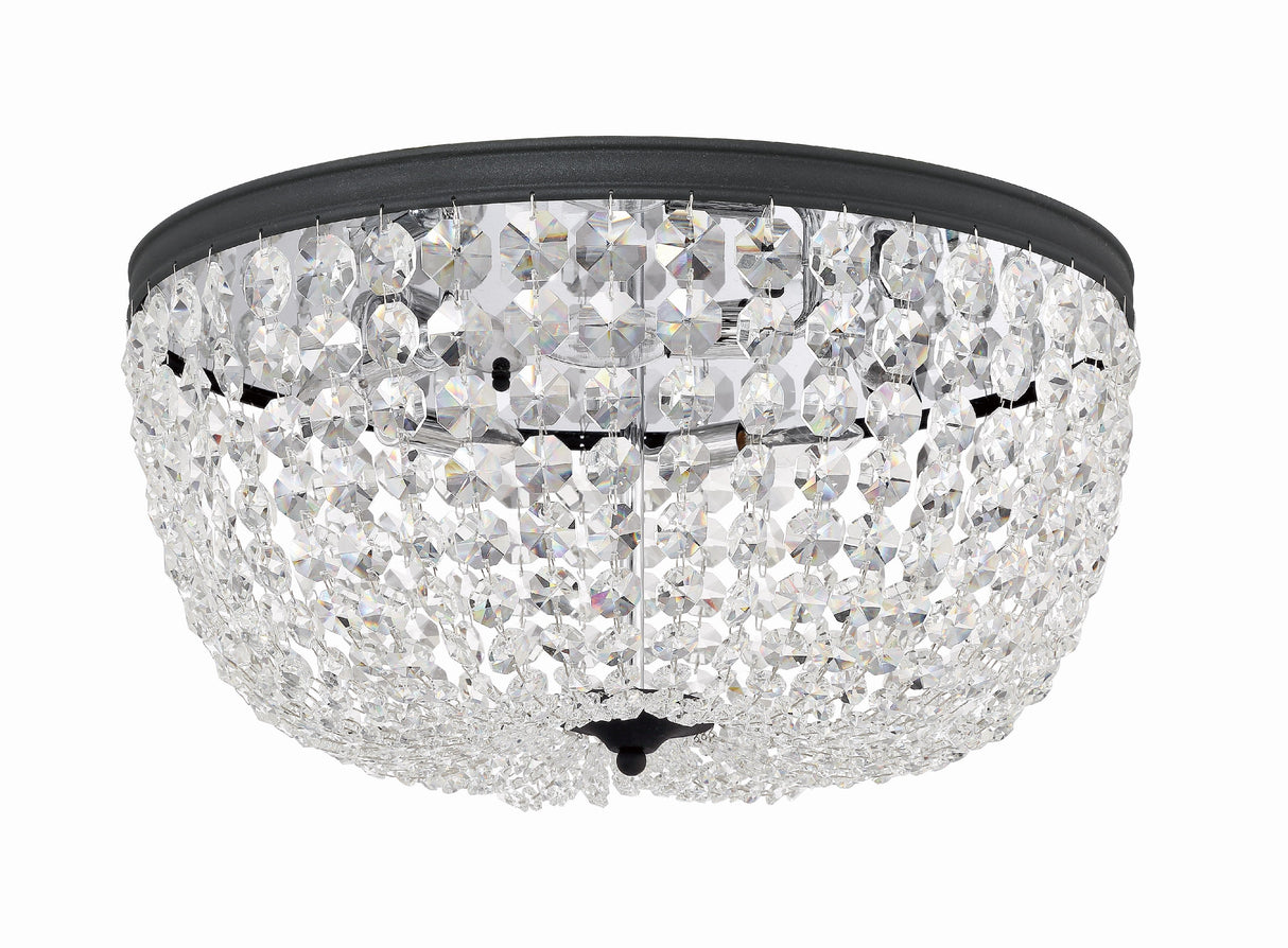 Nola 5 Light Black Forged Flush Mount NOL-320-BF-CL-MWP