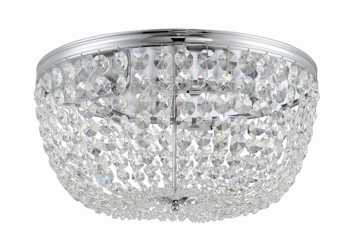 Nola 5 Light Black Forged Flush Mount NOL-320-BF-CL-MWP