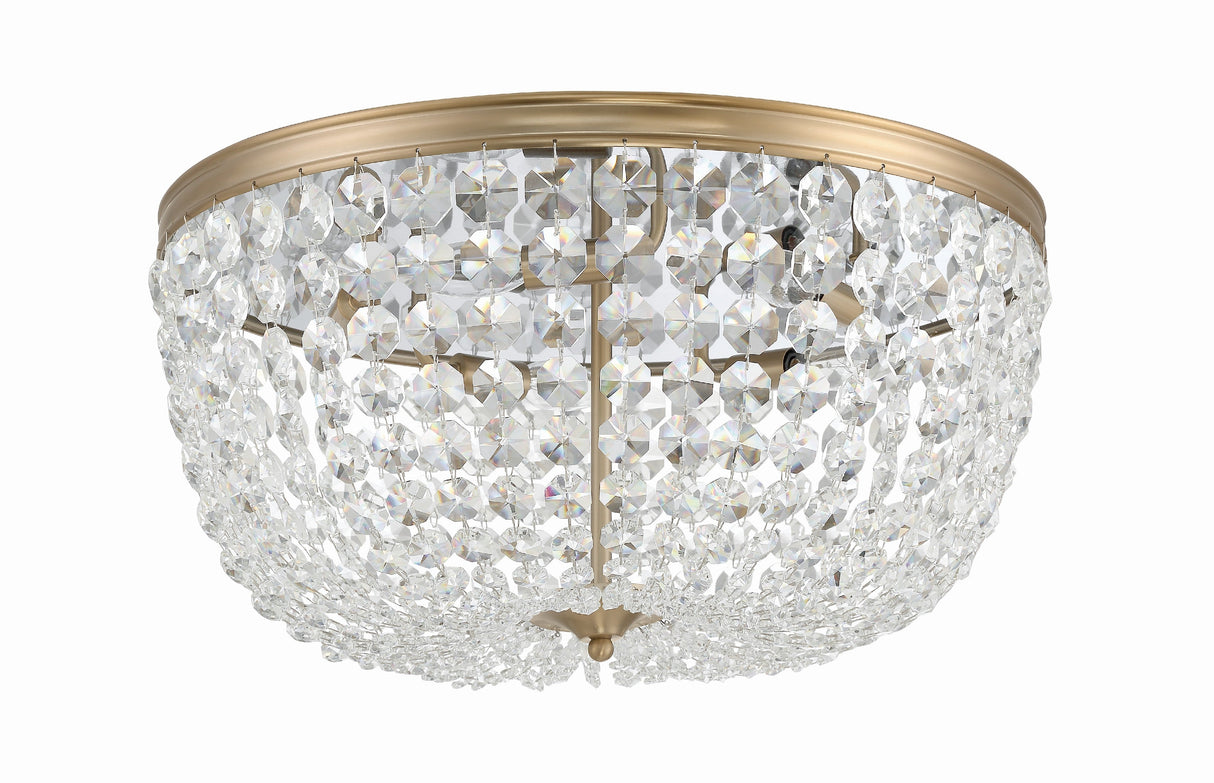 Nola 5 Light Black Forged Flush Mount NOL-320-BF-CL-MWP