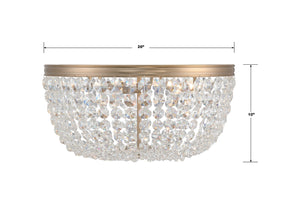 Nola 5 Light Black Forged Flush Mount NOL-320-BF-CL-MWP