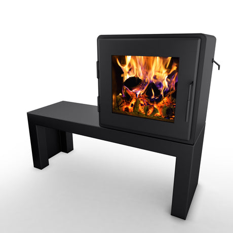 Nova Bench Wood Burning Stove (Floor Model For Sale)