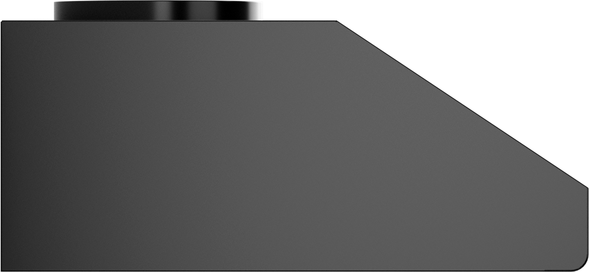 Vent-A-Hood NPH9-136 BC 36" 300 CFM Professional Under Cabinet Range Hood with Rounded Edges, Magic Lung Blower, Black Carbide