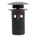 Nantucket Sinks' Oil Rubbed Bronze Finish Umbrella Drain With Overflow NS-UDORB-OF