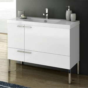 Floor Standing Bathroom Vanity, Modern, 40"