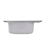 Nantucket Sinks' NS2522-8 - 25 Inch Small Rectangle Single Bowl Self Rimming Stainless Steel Drop In Kitchen Sink, 18 Gauge