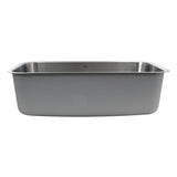 Nantucket Sinks' NS3018-9-16  30 Inch Large Rectangle Single Bowl Undermount Stainless Steel Kitchen Sink, 9 Inches Deep