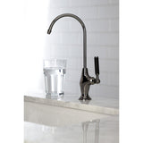 Water Onyx NS3190DKL Single-Handle 1-Hole Deck Mount Water Filtration Faucet, Black Stainless Steel
