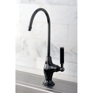Water Onyx NS3190DKL Single-Handle 1-Hole Deck Mount Water Filtration Faucet, Black Stainless Steel