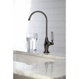 Water Onyx NS3190DKL Single-Handle 1-Hole Deck Mount Water Filtration Faucet, Black Stainless Steel