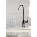 Water Onyx NS3190DKL Single-Handle 1-Hole Deck Mount Water Filtration Faucet, Black Stainless Steel