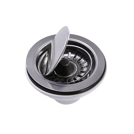Nantucket Sinks' NS35LCC-CH Chrome Flip Top Crumb Cup Kitchen Drain