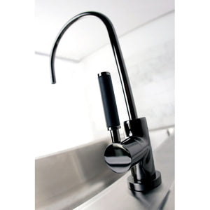 Water Onyx NS8190DKL Single-Handle 1-Hole Deck Mount Water Filtration Faucet, Black Stainless Steel