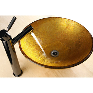 Water Onyx NS8410DKL Single-Handle 1-Hole Deck Mount Vessel Faucet, Black Stainless Steel