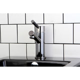 Water Onyx NS8420DKL Single-Handle 1-or-3 Hole Deck Mount Bathroom Faucet with Brass Pop-Up, Black Stainless Steel