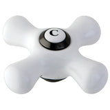 NSH1160PXC Cold Porcelain Cross Handle, Black Stainless Steel