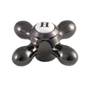 Water Onyx NSH3950AXH Hot Metal Cross Handle, Black Stainless Steel
