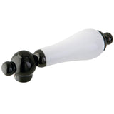 NSH3960PL Porcelain Lever Handle, Black Stainless Steel