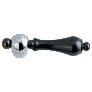 NSH3967AL Metal Lever Handle, Black Stainless Steel/Polished Chrome