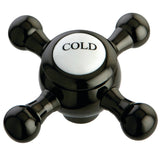 NSH4460BXC Cold Metal Cross Handle, Black Stainless Steel