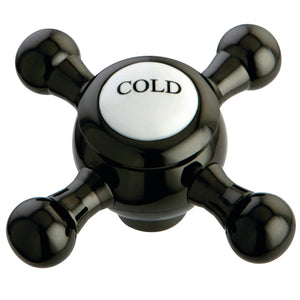 NSH4460BXC Cold Metal Cross Handle, Black Stainless Steel