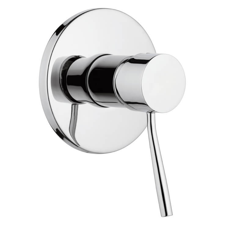 Plated-Brass Shower Mixer With Single Lever