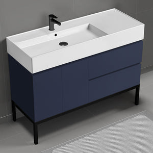 48" Bathroom Vanity, Free Standing, Night Blue