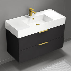 Wall Mounted Bathroom Vanity, Modern, 40"