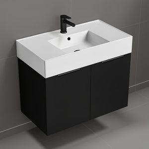 Wall Mounted Bathroom Vanity, Modern, 32"